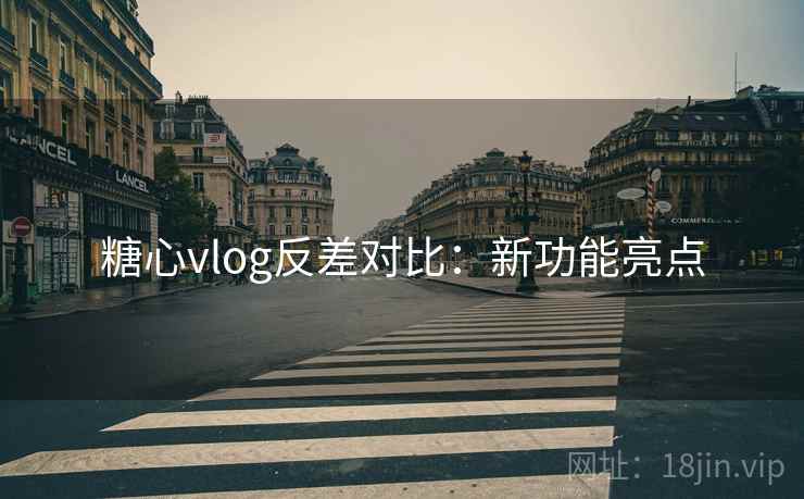 糖心vlog反差对比：新功能亮点
